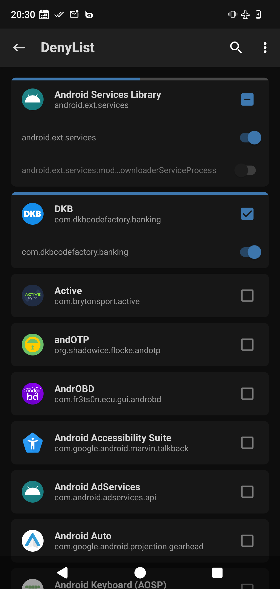 Configuring Magisk App DenyList